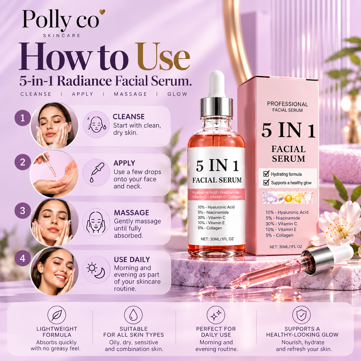 5-in-1 Radiance Facial Serum