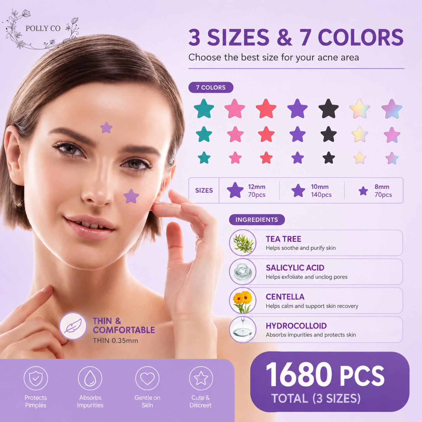 Star Patches — Blemish Covers That Actually Serve a Look 1680 Patches · Multi-Colour